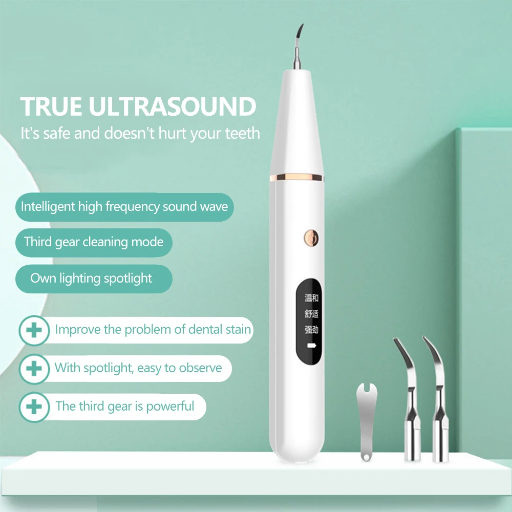 Electric Ultrasonic Sonic Scaler For Whiten Teeth with LED Display Tartar Cleaner Tooth Calculus Remover Tool Kit
Electric Ultrasonic Sonic Scaler For Whiten Teeth with LED Display Tartar Cleaner Tooth Calculus Remover Tool Kit