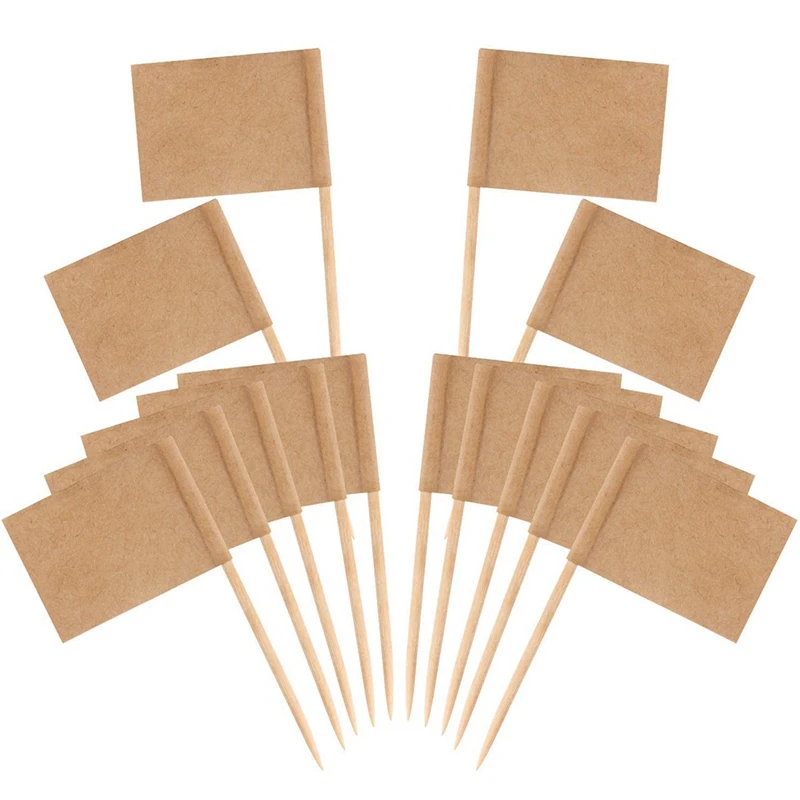 200 Pack Blank Toothpick Flags Kraft Paper Flag Picks Cheese Markers for Cupcake, Food, Fruit, Party Decorations
200 Pack Blank Toothpick Flags Kraft Paper Flag Picks Cheese Markers for Cupcake, Food, Fruit, Party Decorations