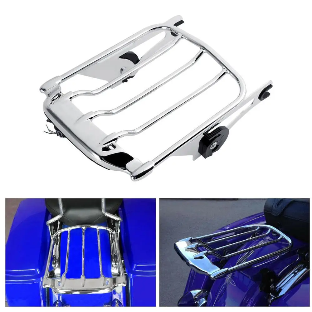 Motorcycle Two-Up Luggage Rack W/ LED Light For Harley Touring Road King Road Glide Ultra Limited Street Glide 2014-2021 2019
Motorcycle Two-Up Luggage Rack W/ LED Light For Harley Touring Road King Road Glide Ultra Limited Street Glide 2014-2021 2019