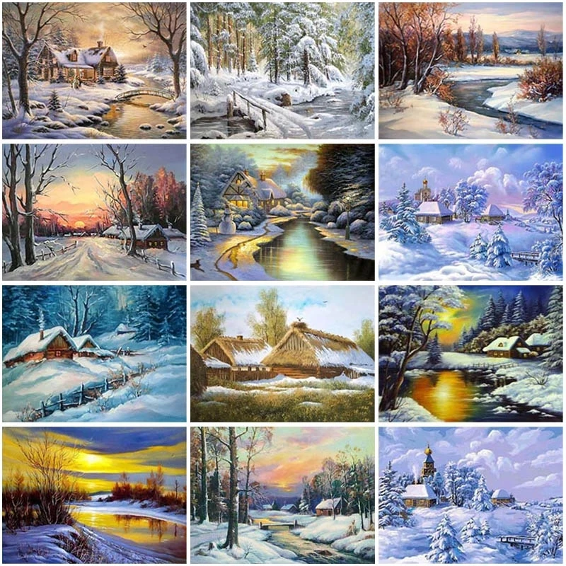 Snow Scenic Diy 5D Diamond Painting Full Square Drill Landscape Diamond Embroidery Cross Stitch Mosaic Kits Wall Art Home Decor
Snow Scenic Diy 5D Diamond Painting Full Square Drill Landscape Diamond Embroidery Cross Stitch Mosaic Kits Wall Art Home Decor