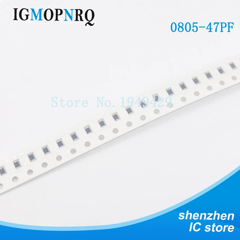 100PCS/LOT 47pf Error 10% 50V 470 47PF 0805 SMD Thick Film Chip Multilayer Ceramic Capacitor
100PCS/LOT 47pf Error 10% 50V 470 47PF 0805 SMD Thick Film Chip Multilayer Ceramic Capacitor