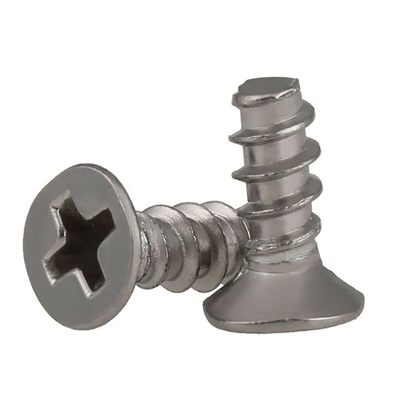 304 Stainless Steel Countersunk Head Flat Tail Self Tapping Screw Cross Flat Tail Self Tapping Screw M2 M2.2 M2.6 M3 M4
304 Stainless Steel Countersunk Head Flat Tail Self Tapping Screw Cross Flat Tail Self Tapping Screw M2 M2.2 M2.6 M3 M4