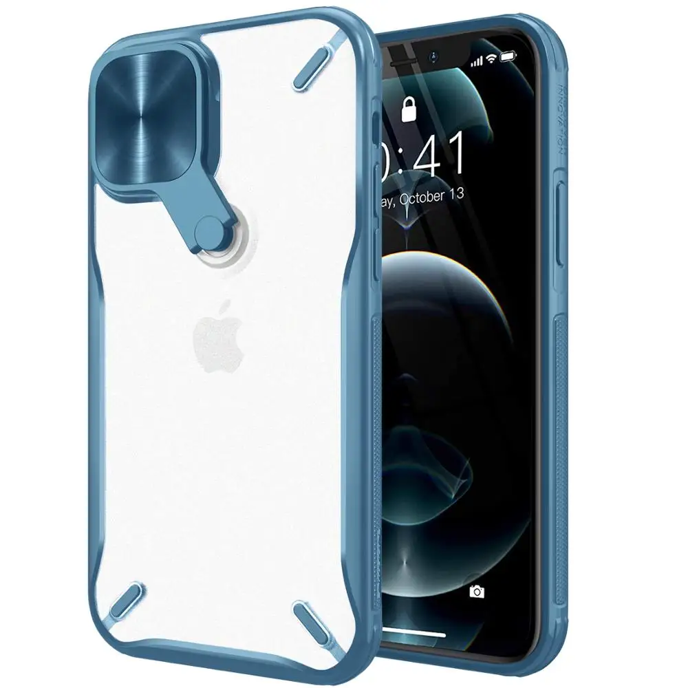 For iPhone 12 Pro Max Case,NILLKIN Camera Protection Cover Stand Case For iPhone 12 Mini PC+TPU Material Phone Case for iPhone12
For iPhone 12 Pro Max Case,NILLKIN Camera Protection Cover Stand Case For iPhone 12 Mini PC+TPU Material Phone Case for iPhone12