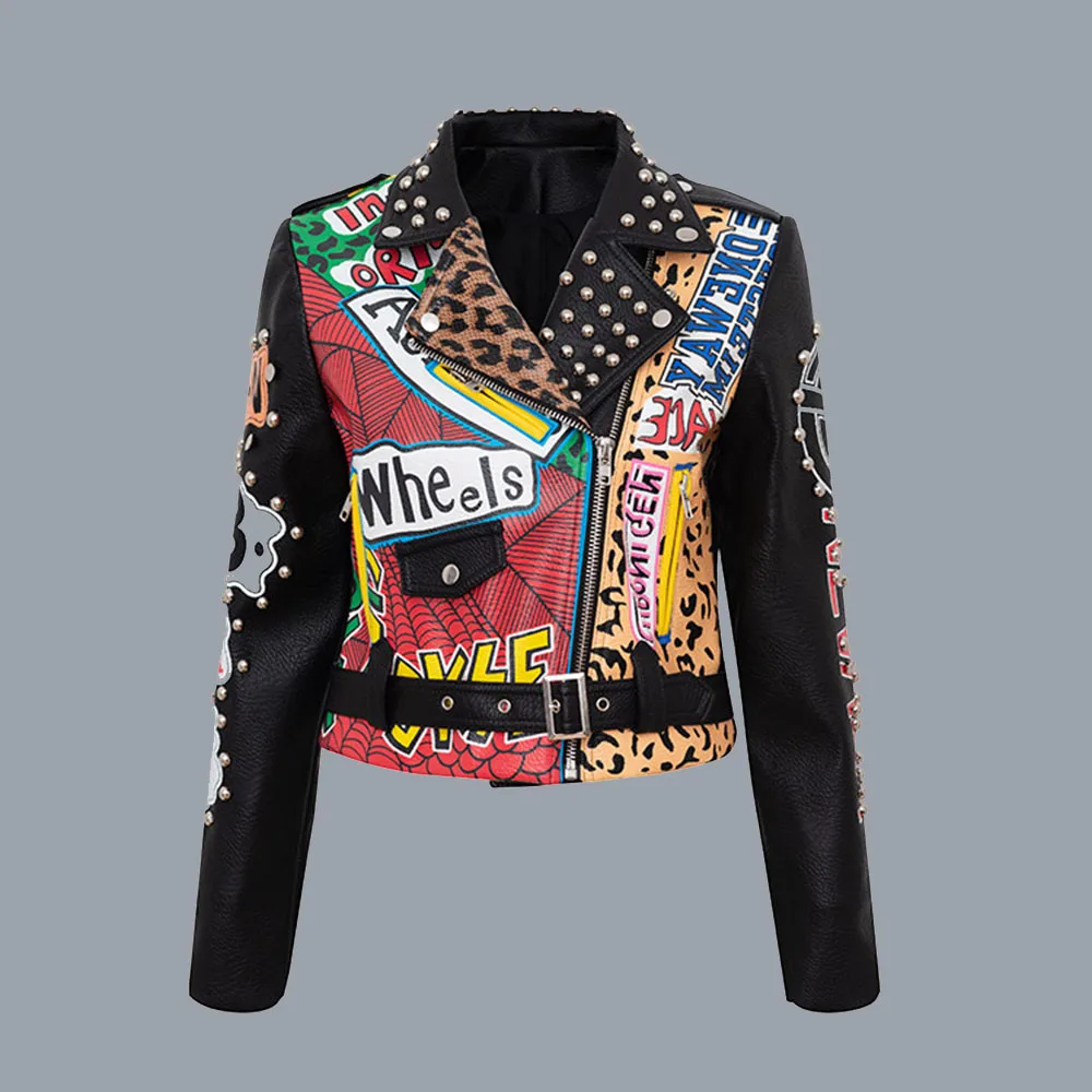 Женская кожаная куртка с заклепками, куртка из искусственной кожи в стиле панк, Осень-зима 2021, мотоциклетные куртки, модная повседневная вер...
Женская кожаная куртка с заклепками, куртка из искусственной кожи в стиле панк, Осень-зима 2021, мотоциклетные куртки, модная повседневная вер...