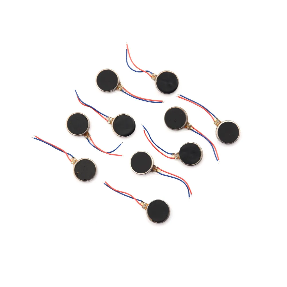10PCS DC 3V 70mA 12000 RPM For Phone Coin Flat Vibrating Vibration Motor Vibration Motor 1034/1030 Drop Ship About 12000RPM/Min 
10PCS DC 3V 70mA 12000 RPM For Phone Coin Flat Vibrating Vibration Motor Vibration Motor 1034/1030 Drop Ship About 12000RPM/Min
