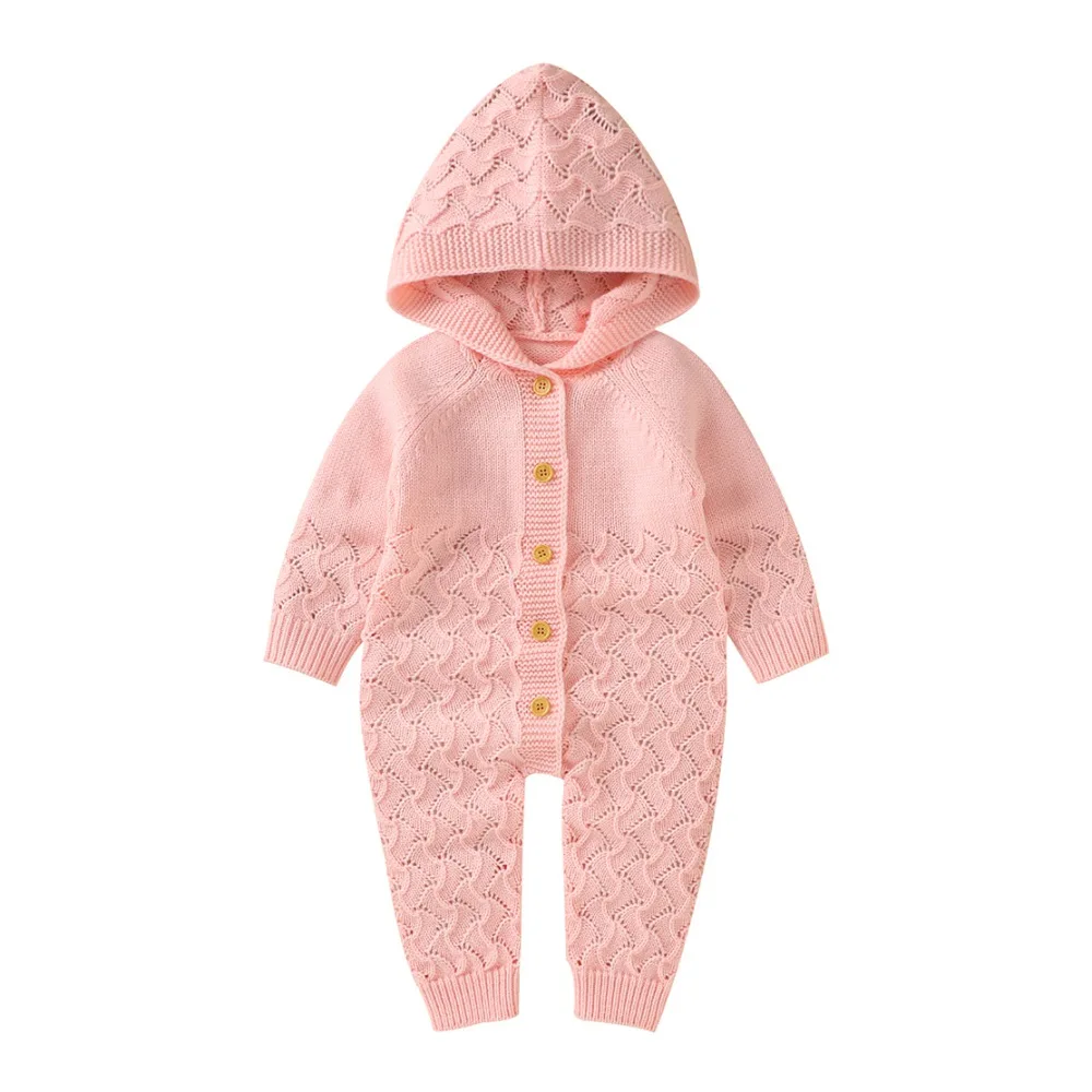 0-18M Autumn Winter Newborn Baby Boy Girl Hooded Knit Romper Jumpsuit Overalls One-Piece Bodysuit Outerwear Hot Sell
0-18M Autumn Winter Newborn Baby Boy Girl Hooded Knit Romper Jumpsuit Overalls One-Piece Bodysuit Outerwear Hot Sell