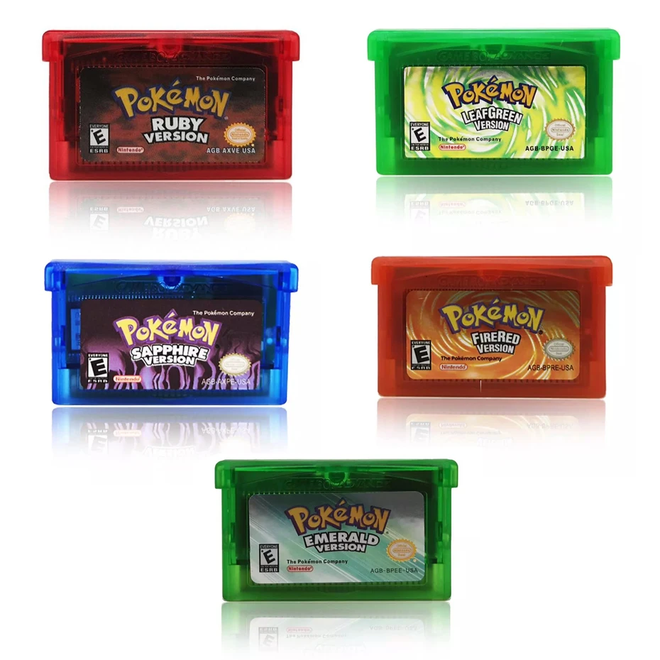 32 Bit Video Game Cartridge Console Card Pokemon Series Emerald/Sapphire/Ruby/Leaf Green/Fire Red English Language US Version
32 Bit Video Game Cartridge Console Card Pokemon Series Emerald/Sapphire/Ruby/Leaf Green/Fire Red English Language US Version