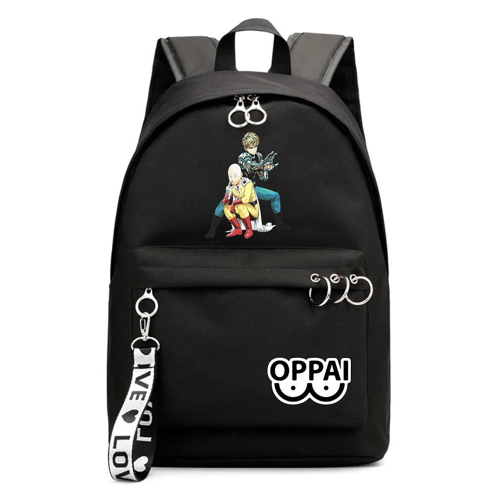 

Anime One Punch Man Canvas Rucksack Zipper Shoulders Packsack Boys Girls Fashion Backpack Laptop Bag Student Bookbag Gift