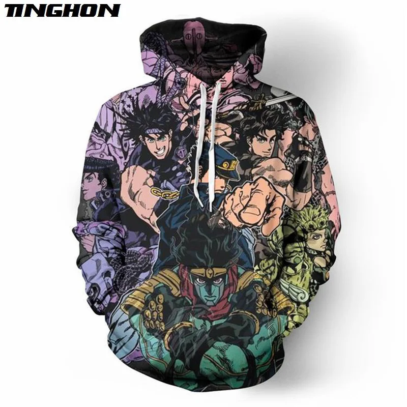 

Anime JoJo's Bizarre Adventure 3D Full Printed Hoodie/Sweatshirt/Jacket/Men Women Hiphop Casual Plus Size XS 6XL 7XL 04