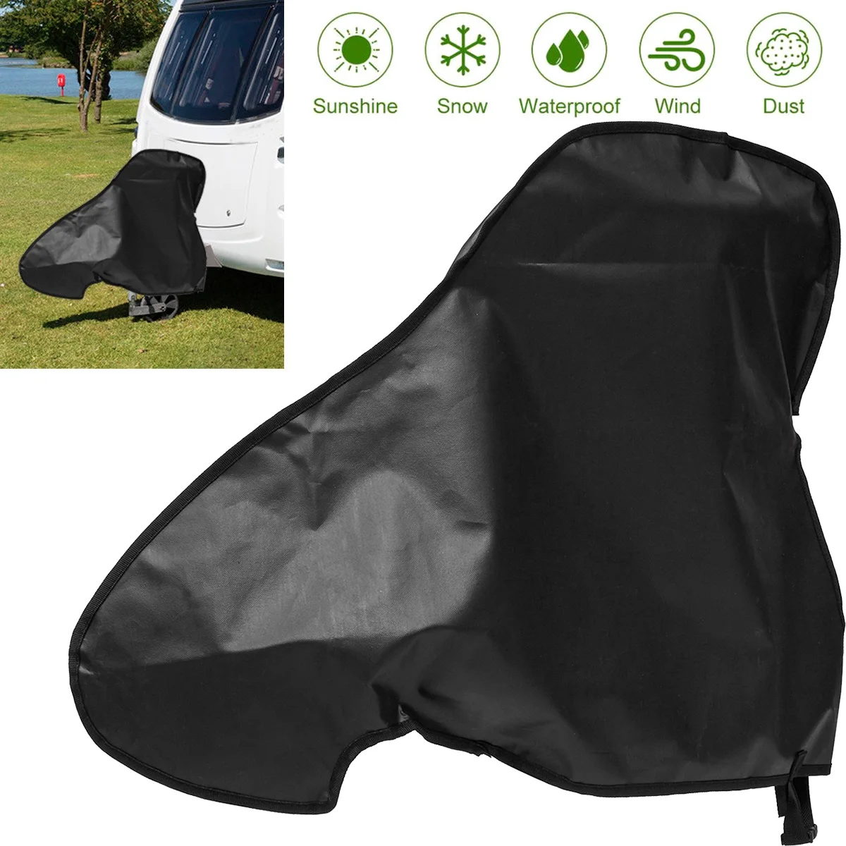 Caravan Towing Hitch Cover Waterproof Trailer Rain Snow Dust Protector Dustproof Protector For RV Tailer Caravan Accessories
Caravan Towing Hitch Cover Waterproof Trailer Rain Snow Dust Protector Dustproof Protector For RV Tailer Caravan Accessories