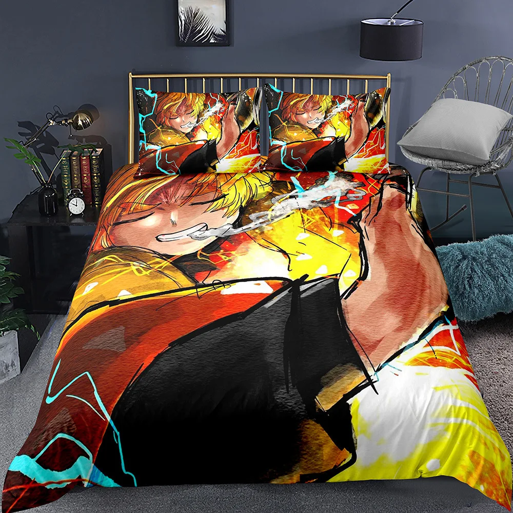 Anime Demon Blade Bedding Set Demon Slayer Duvet Cover 3D Print Japan Cartoon Anime Bed Quilt Cover Pillowcase (No Sheets)
Anime Demon Blade Bedding Set Demon Slayer Duvet Cover 3D Print Japan Cartoon Anime Bed Quilt Cover Pillowcase (No Sheets)