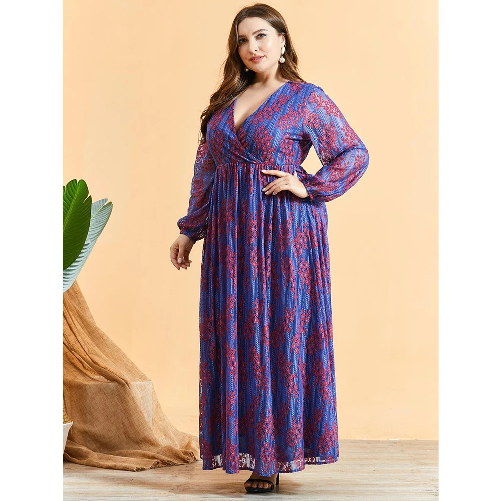 Autumn Plus Size Women Lace Jacquard Hollow Bohemian Fashion Dress Muslim Abaya Dubai Kaftan Turkish Caftan Islamic Clothing 4Xl
Autumn Plus Size Women Lace Jacquard Hollow Bohemian Fashion Dress Muslim Abaya Dubai Kaftan Turkish Caftan Islamic Clothing 4Xl