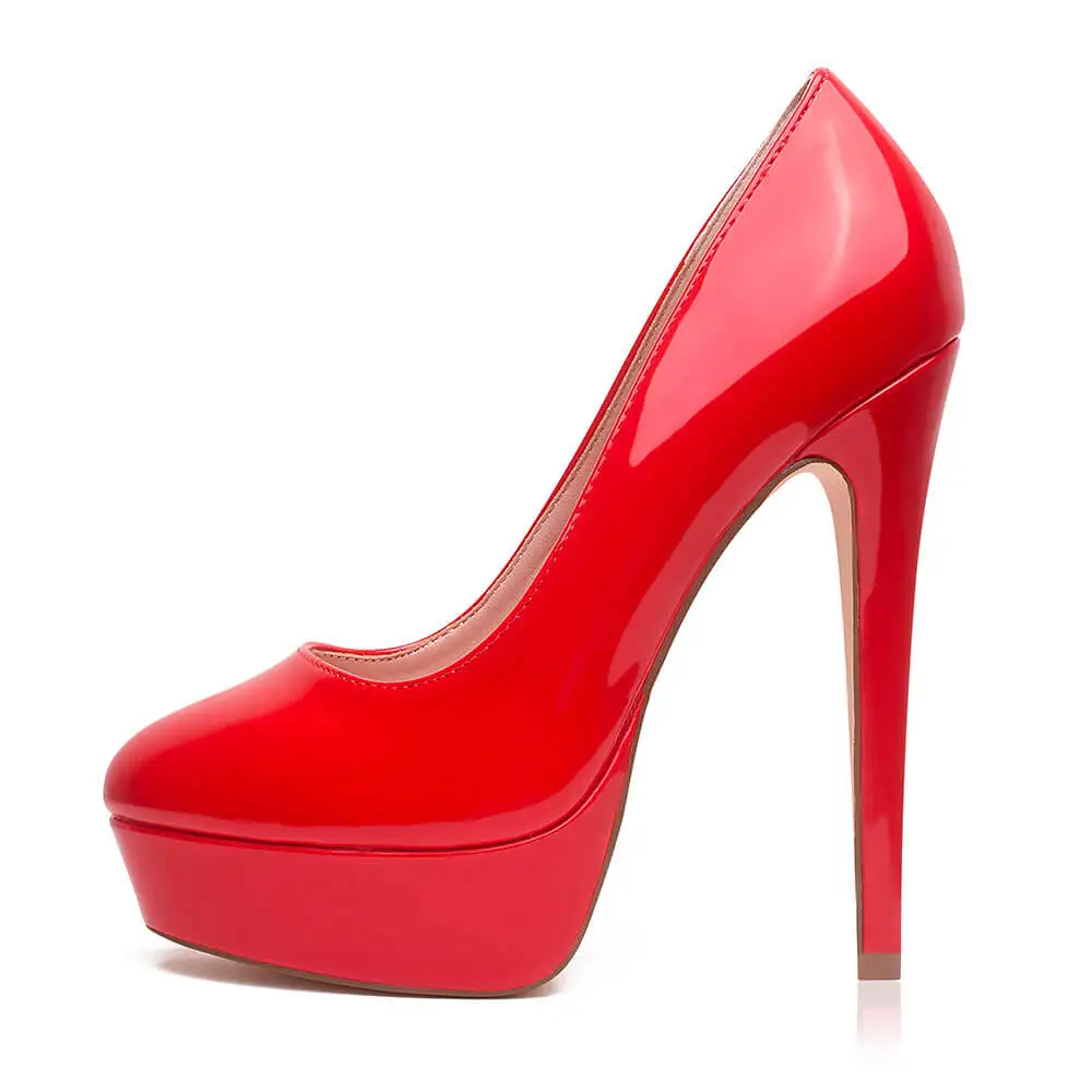 GENSHUO Women's Pumps Platform Stiletto Heels Shoes High Heel Patent Leather Plus Size Party Wedding Shoes Black White Red Nude
GENSHUO Women's Pumps Platform Stiletto Heels Shoes High Heel Patent Leather Plus Size Party Wedding Shoes Black White Red Nude