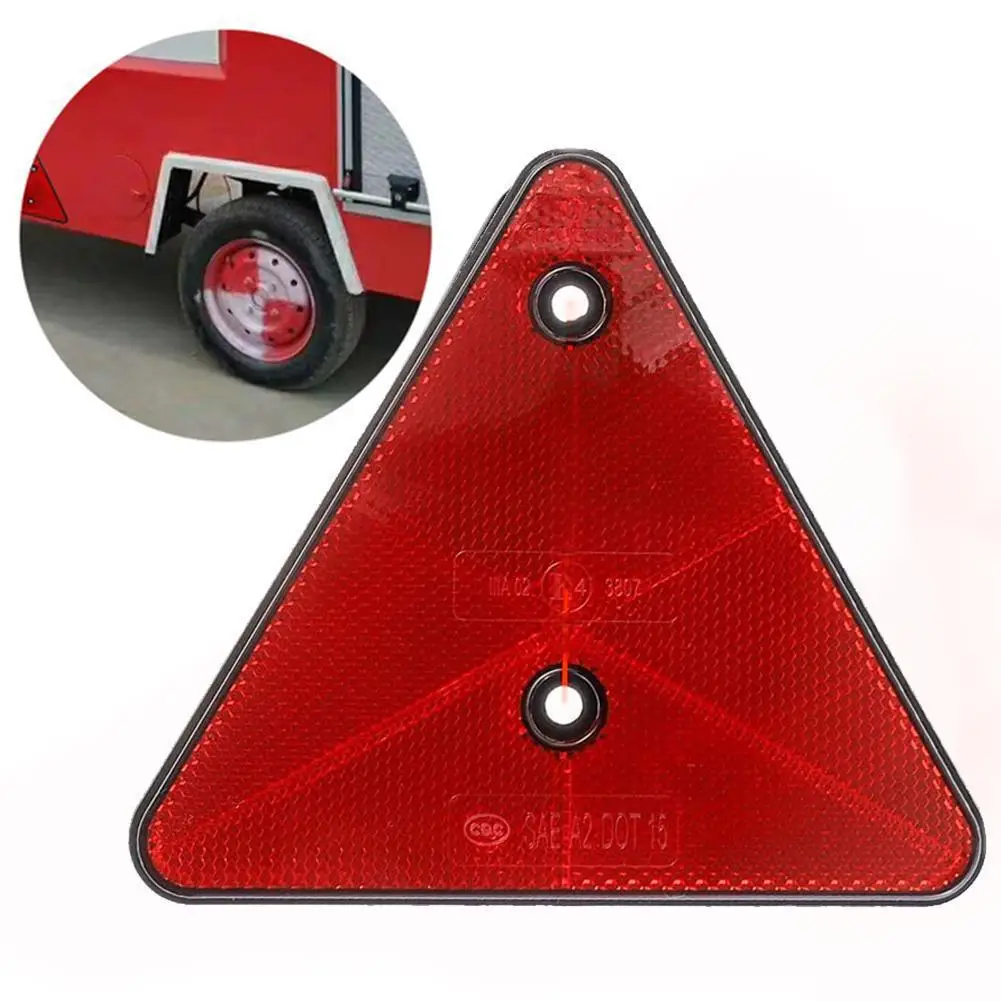 Red Trailer Triangle Reflector Reflective Triangles for Gate Posts Rear Warning Reflectors Suitable for Truck Tractor
Red Trailer Triangle Reflector Reflective Triangles for Gate Posts Rear Warning Reflectors Suitable for Truck Tractor