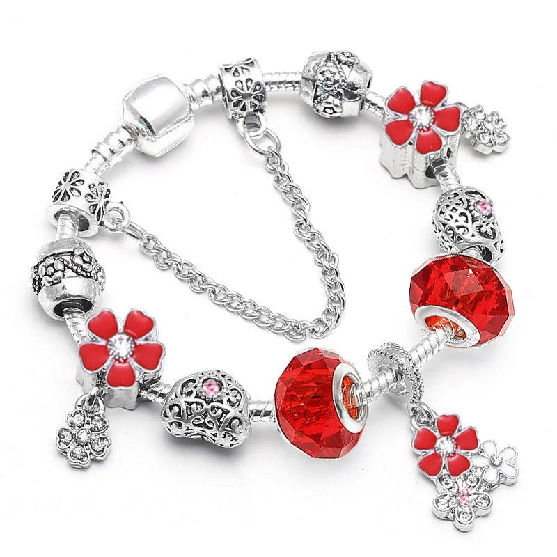 Vintage Silver Color Charms Bracelets For Women DIY Crystal Beads Brand Bracelets For Women Pulseira Jewelry Special Offer
Vintage Silver Color Charms Bracelets For Women DIY Crystal Beads Brand Bracelets For Women Pulseira Jewelry Special Offer
