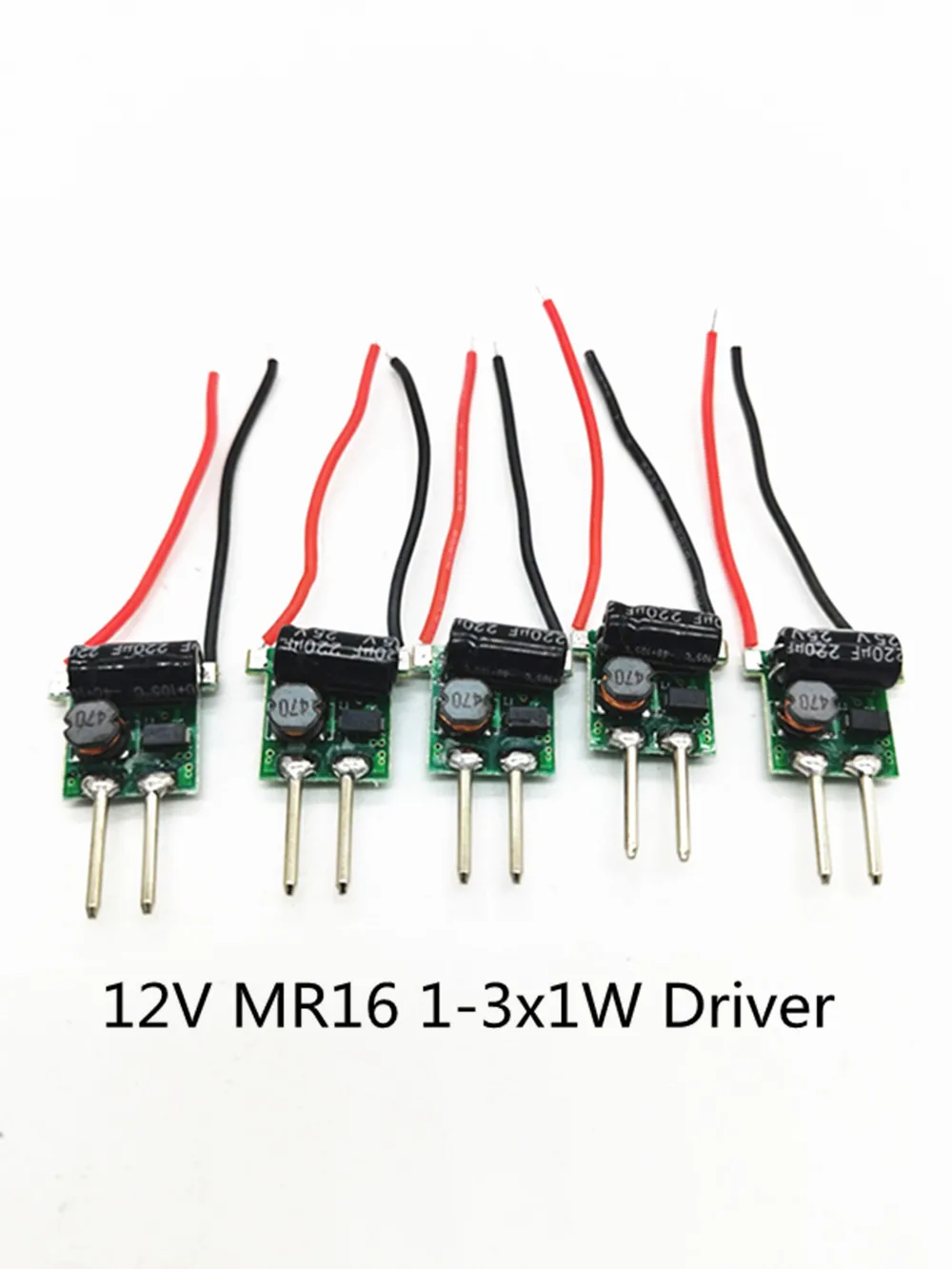 

5pcs DC12V input output DC9-10V Current 300mA 3*1W 3x3w led drivers Lighting transformer for 3W MR16 Spotlights