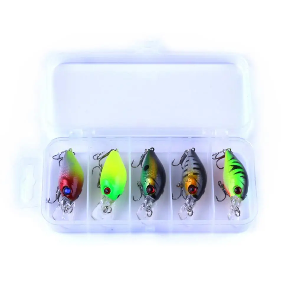 5Pcs Fishing Lure Minnow Floating Crankbait Bait Jig Hook Set with Tackle Box Fishing Accessories
5Pcs Fishing Lure Minnow Floating Crankbait Bait Jig Hook Set with Tackle Box Fishing Accessories