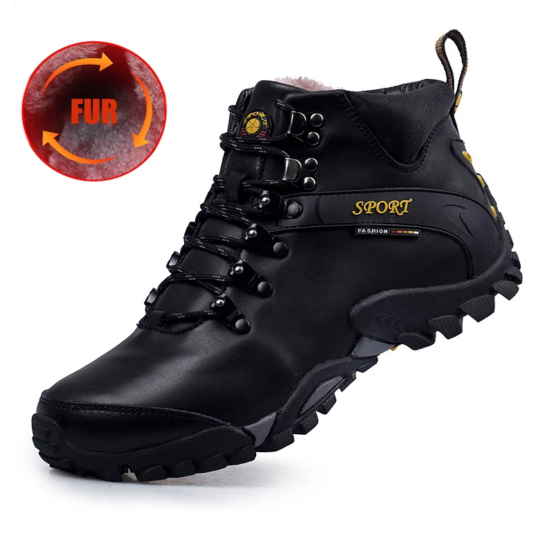 Genuine Leather Trekking Shoes Men Winter Keep Warm Hiking Climbing Boots Man Sneakers Waterproof Hunting Fishing Boots Outdoor
Genuine Leather Trekking Shoes Men Winter Keep Warm Hiking Climbing Boots Man Sneakers Waterproof Hunting Fishing Boots Outdoor