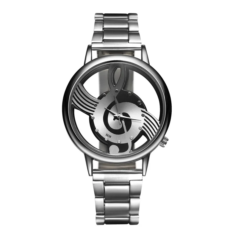 Fashion Women Watch Musical Note Style transparent Hollow Ladies Wristwatch Stainless Steel Dress Quartz Watches Montre Femme
Fashion Women Watch Musical Note Style transparent Hollow Ladies Wristwatch Stainless Steel Dress Quartz Watches Montre Femme
