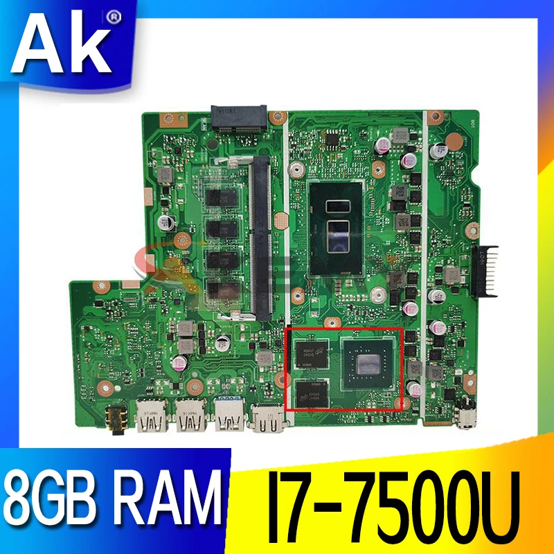 Akemy X540UBR notebook mainboard For ASUS X540UB X540UBR X540UV laptop motherboard mainboard I7-7500U 8GB RAM V2G tested 100% ok
Akemy X540UBR notebook mainboard For ASUS X540UB X540UBR X540UV laptop motherboard mainboard I7-7500U 8GB RAM V2G tested 100% ok