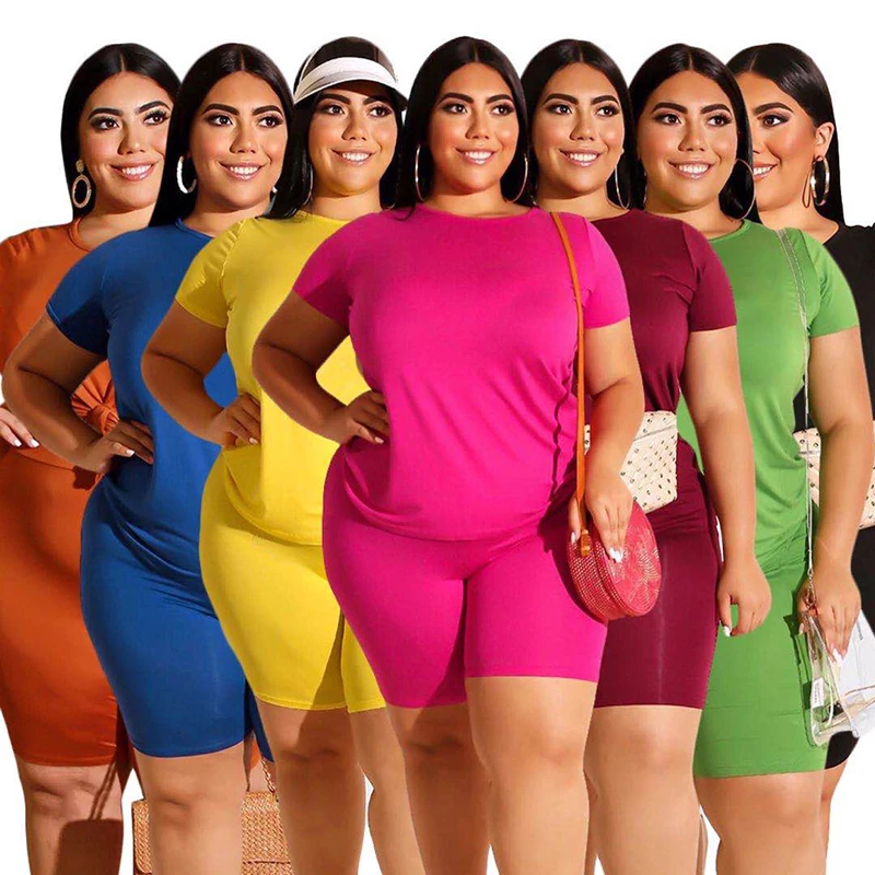 Suits women's sports suits solid color short-sleeved O-neck shirt shorts shorts suit yoga fitness clothes sportswear casual wear
Suits women's sports suits solid color short-sleeved O-neck shirt shorts shorts suit yoga fitness clothes sportswear casual wear