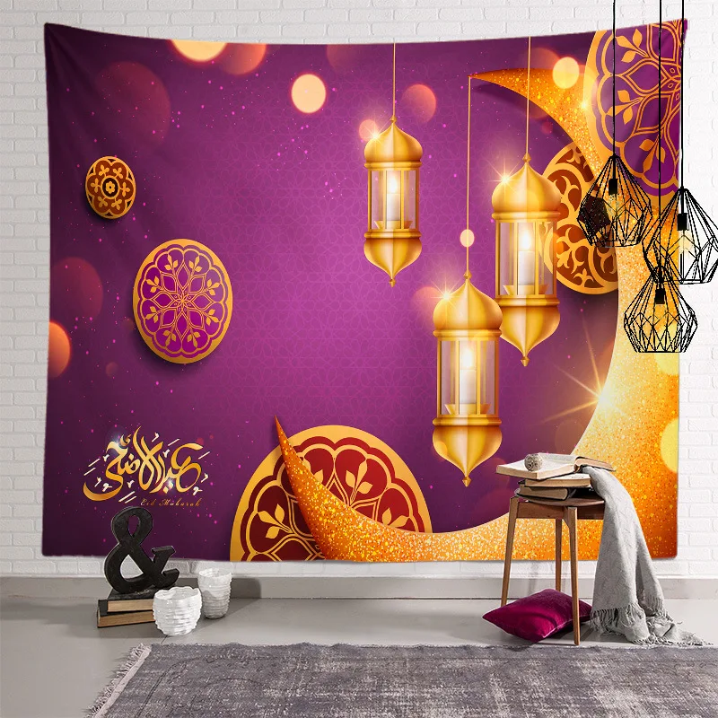 Ramadan Kareem Tapestry Moon Star Eid Mubarak Religion Festival Wall Hanging Tapestries for Bedroom Living Room Decor
Ramadan Kareem Tapestry Moon Star Eid Mubarak Religion Festival Wall Hanging Tapestries for Bedroom Living Room Decor