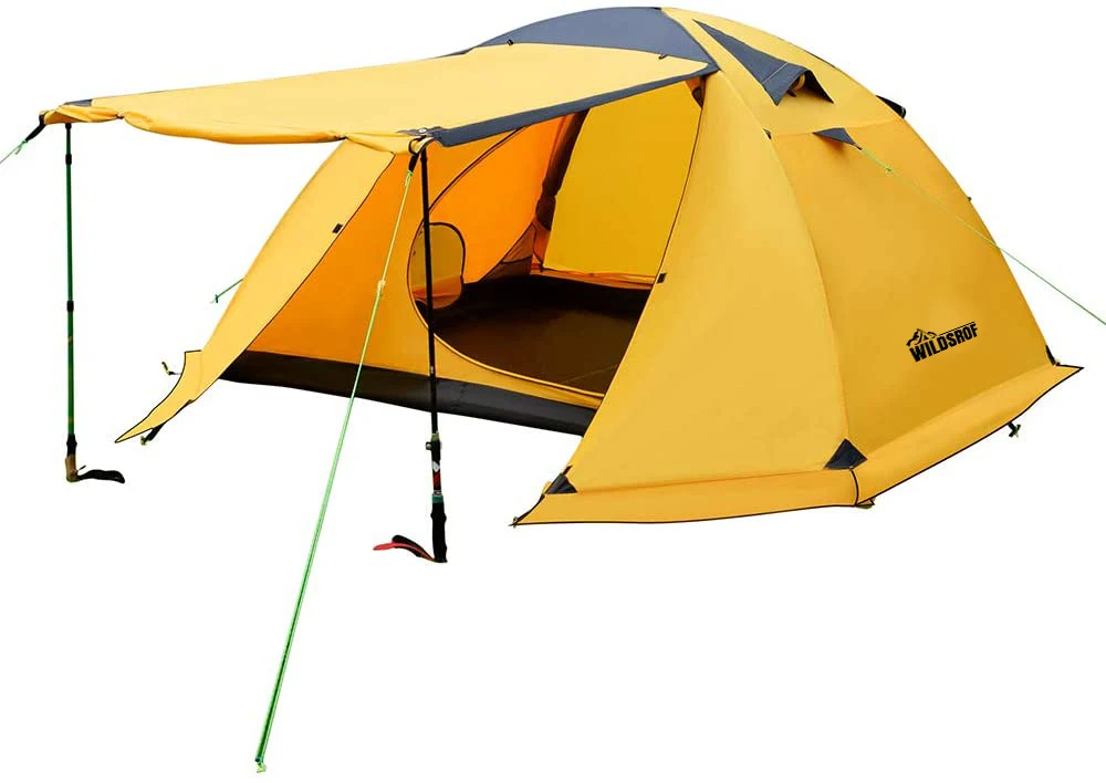 

WILDSROF туристические палатки для 2 человек 4 сезона палатка двойной Слои Водонепроницаемый для охоты на открытом воздухе, Пеший туризм, альпин...
