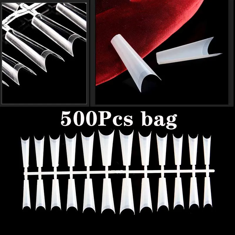 500Pcs bag Gel X Nails Extension System Half Cover Coffin False Nail Tips Press On Nails Manicure Salon Supply
500Pcs bag Gel X Nails Extension System Half Cover Coffin False Nail Tips Press On Nails Manicure Salon Supply