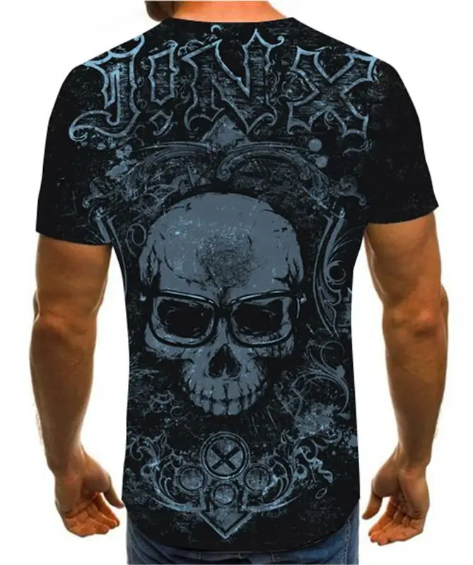 2021 summer men's T-shirt new 3D printing T-shirt men's skull demon in size T-shirt summer round neck short sleeve
2021 summer men's T-shirt new 3D printing T-shirt men's skull demon in size T-shirt summer round neck short sleeve
