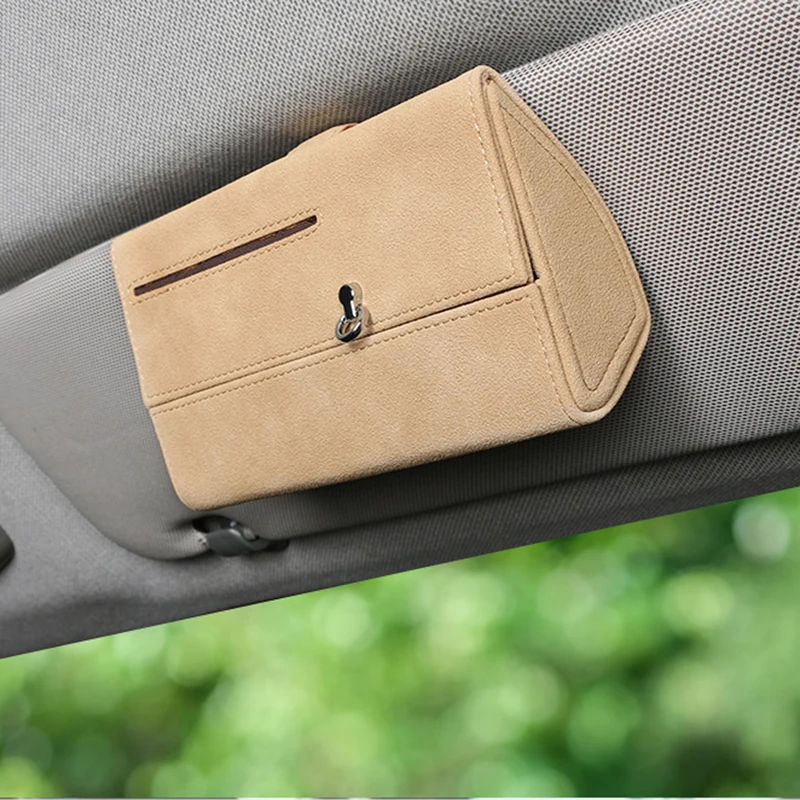 Leather Creative Storage Box Organizer Car Sun Glasses Case Car Sun Visor Card Storage Box Car Interior Supplies Car Accessories
Leather Creative Storage Box Organizer Car Sun Glasses Case Car Sun Visor Card Storage Box Car Interior Supplies Car Accessories