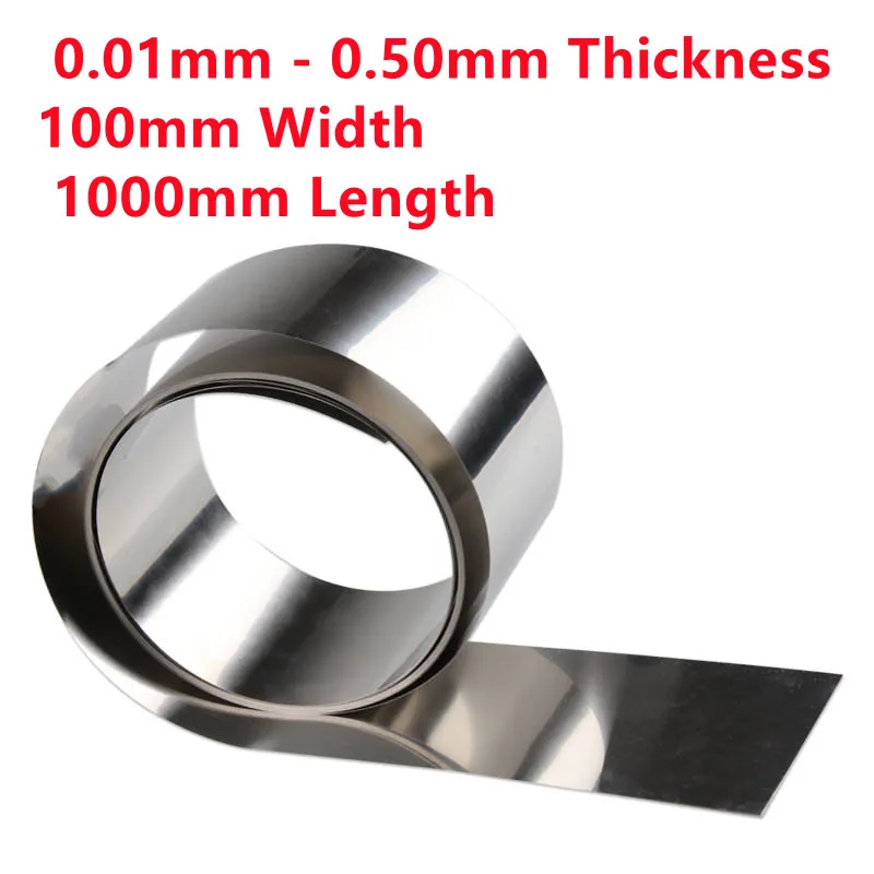 1PCS Stainless Steel 304 Thin Plate Flat Sheet Foil Strip 1 Meter Long 0.01mm - 0.50mm Thickness*100mm Width *1000mm Length
1PCS Stainless Steel 304 Thin Plate Flat Sheet Foil Strip 1 Meter Long 0.01mm - 0.50mm Thickness*100mm Width *1000mm Length