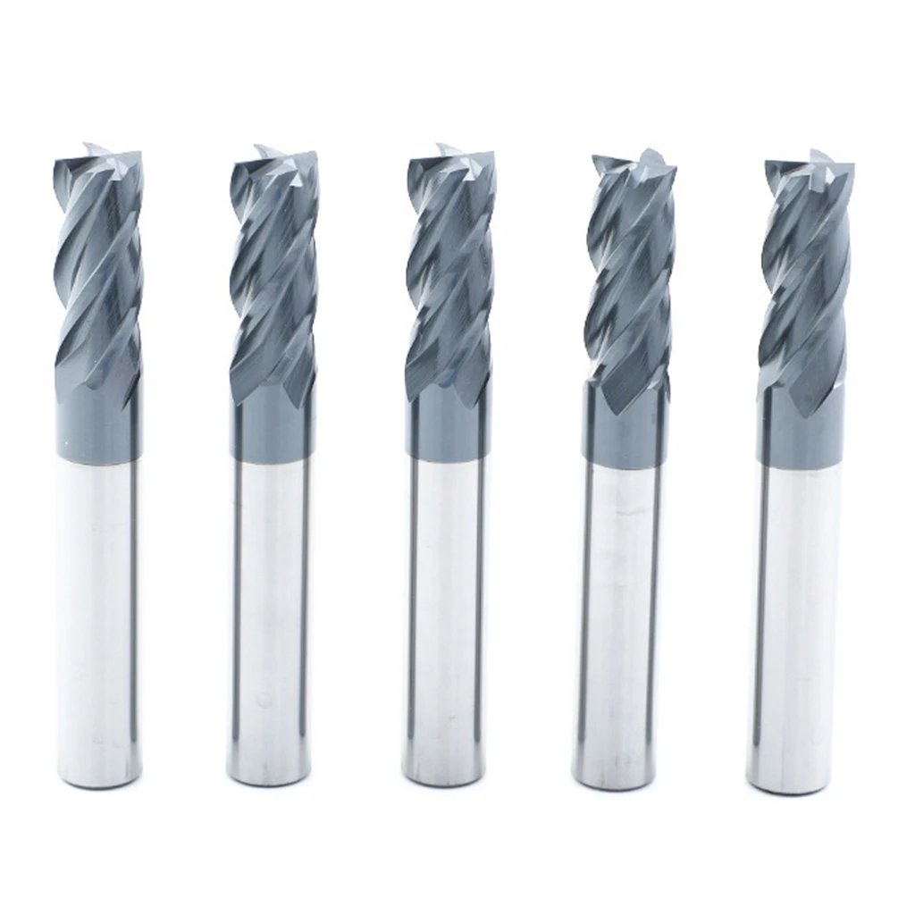 Carbide End Mill Grain Carbide End Mill for Alloy Steels/Hardened Steels 4 Flute 4mmx50mm