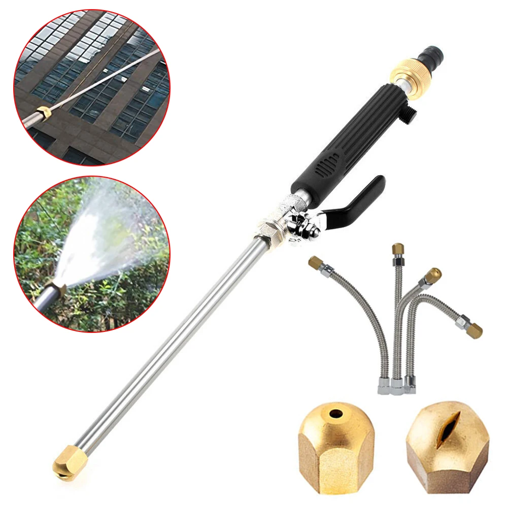 High Pressure Water Gun for Car Wash Window Glass Cleaning Tool Hydro Jet Pressure Power Washer Wand with Brass Jet Nozzles
High Pressure Water Gun for Car Wash Window Glass Cleaning Tool Hydro Jet Pressure Power Washer Wand with Brass Jet Nozzles