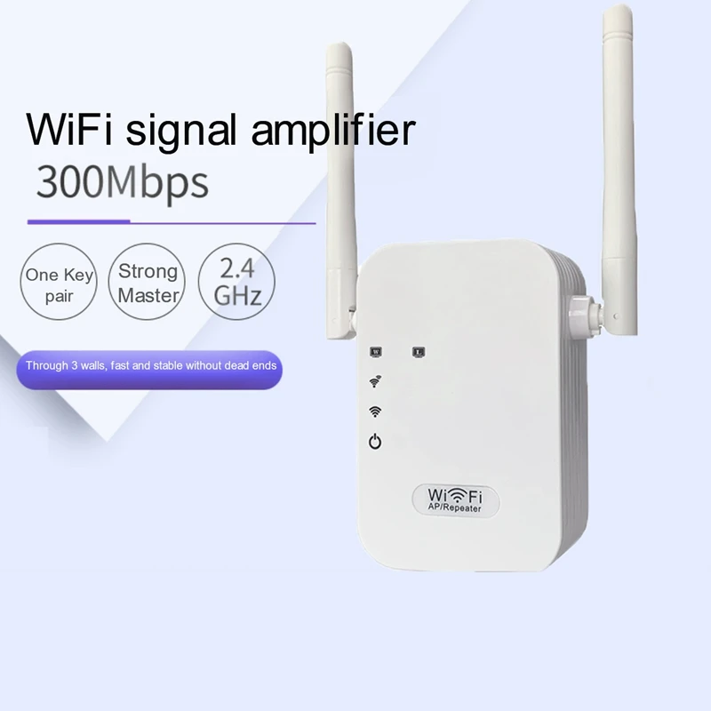 

M-95C Wireless Repeater, 300M WiFi Signal Extender, Dual Antenna Routing Network Expansion Booster