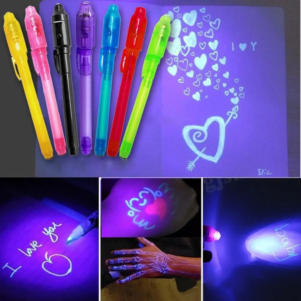 4Pcs 2 in 1 Luminous Light Pen UV Writing Invisible Ink Marker Kids Drawing Gift
4Pcs 2 in 1 Luminous Light Pen UV Writing Invisible Ink Marker Kids Drawing Gift