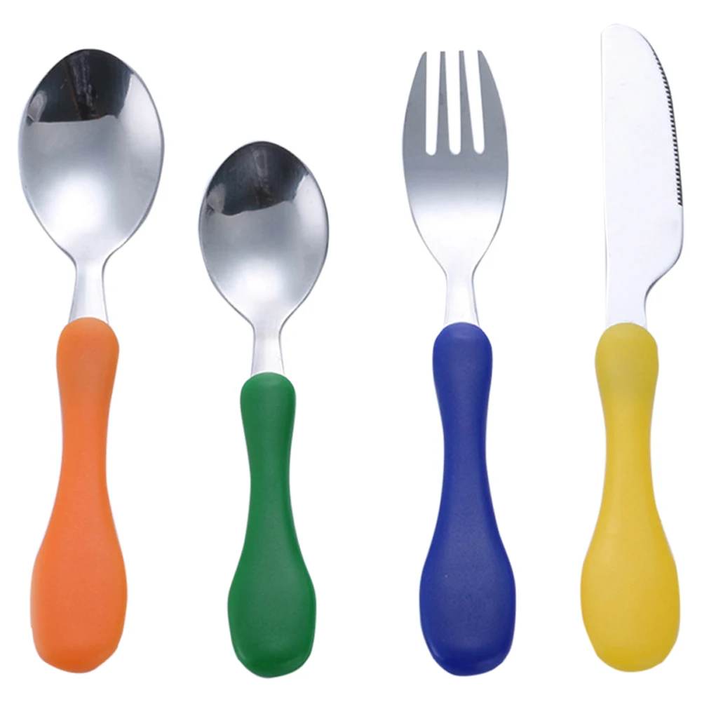 Blockware Set for Children Western Cutlery Set Knife Fork Spoon Stainless Steel Dinner Tableware Set Silicone Handle
Blockware Set for Children Western Cutlery Set Knife Fork Spoon Stainless Steel Dinner Tableware Set Silicone Handle