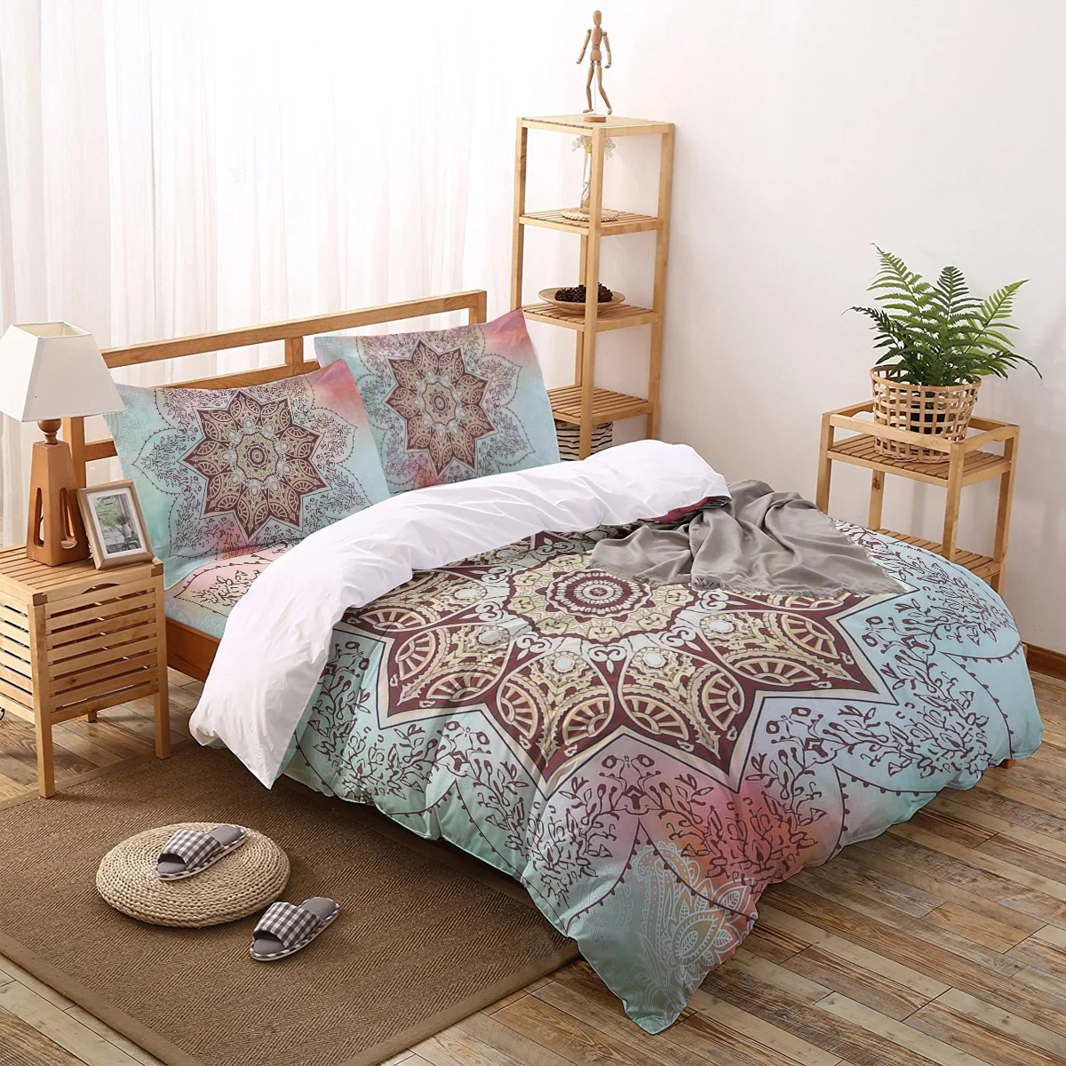Mandala Pattern Gradient Bedding Set For Home Duvet Cover Set Bedclothes Bed Linens Sheet Queen King Size Qulit Covers
Mandala Pattern Gradient Bedding Set For Home Duvet Cover Set Bedclothes Bed Linens Sheet Queen King Size Qulit Covers