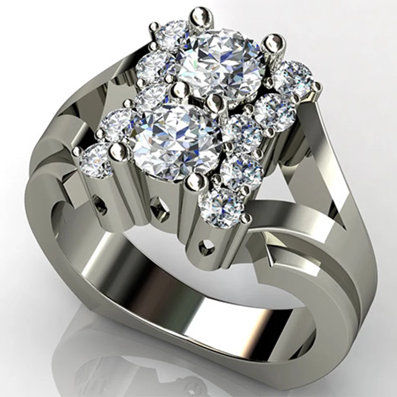 New Arrive Silver Color Gorgeous Four Claws White Zircon Rings For Mens Womens Wedding Party Engagement Jewelry Gifts A4M774
New Arrive Silver Color Gorgeous Four Claws White Zircon Rings For Mens Womens Wedding Party Engagement Jewelry Gifts A4M774