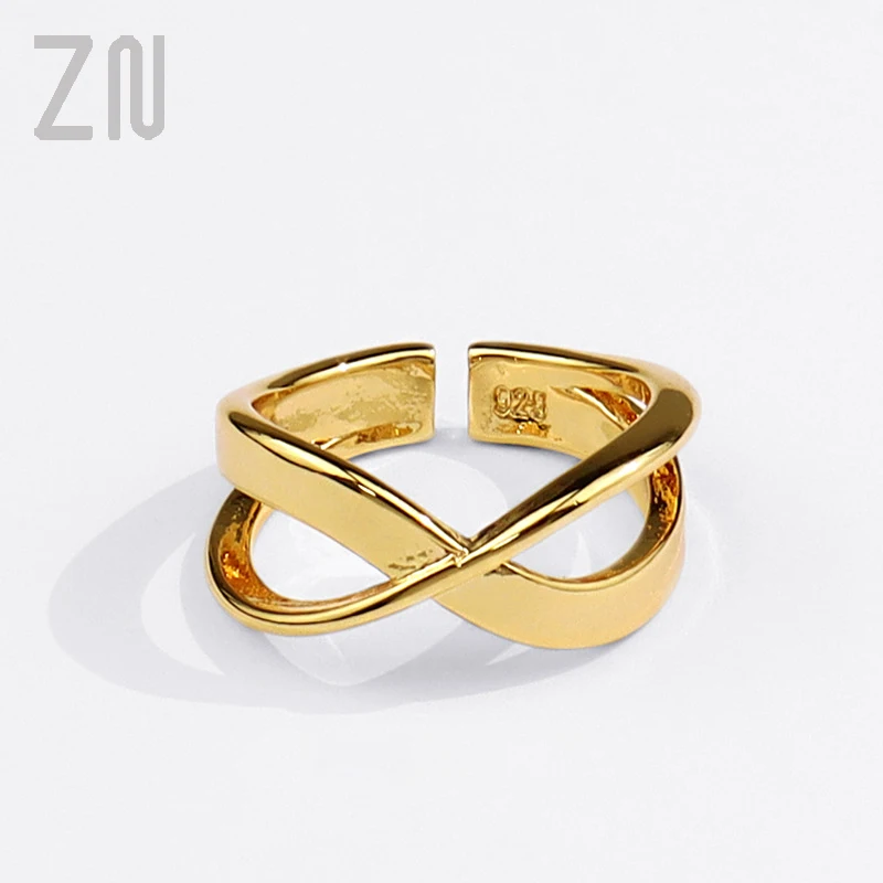 ZN Korean Style Simple Cross Open Ring Fashion Personality Jewelry Gifts Creative Design Hollow Out Finger Rings for Women
ZN Korean Style Simple Cross Open Ring Fashion Personality Jewelry Gifts Creative Design Hollow Out Finger Rings for Women