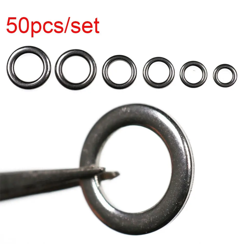 50Pcs Hot Line Tackle Double Solid Stainless Steel Swivel Snap Fish Connector Fishing Split Rings
50Pcs Hot Line Tackle Double Solid Stainless Steel Swivel Snap Fish Connector Fishing Split Rings