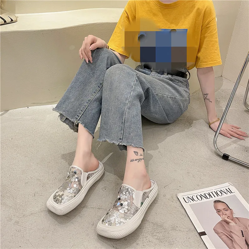 2021 new Toe Low Female Shoes Slippers Women Summer Slides Flat Rubber PU Fabric Basic Bling Female Shoes Rubber Slippers
2021 new Toe Low Female Shoes Slippers Women Summer Slides Flat Rubber PU Fabric Basic Bling Female Shoes Rubber Slippers