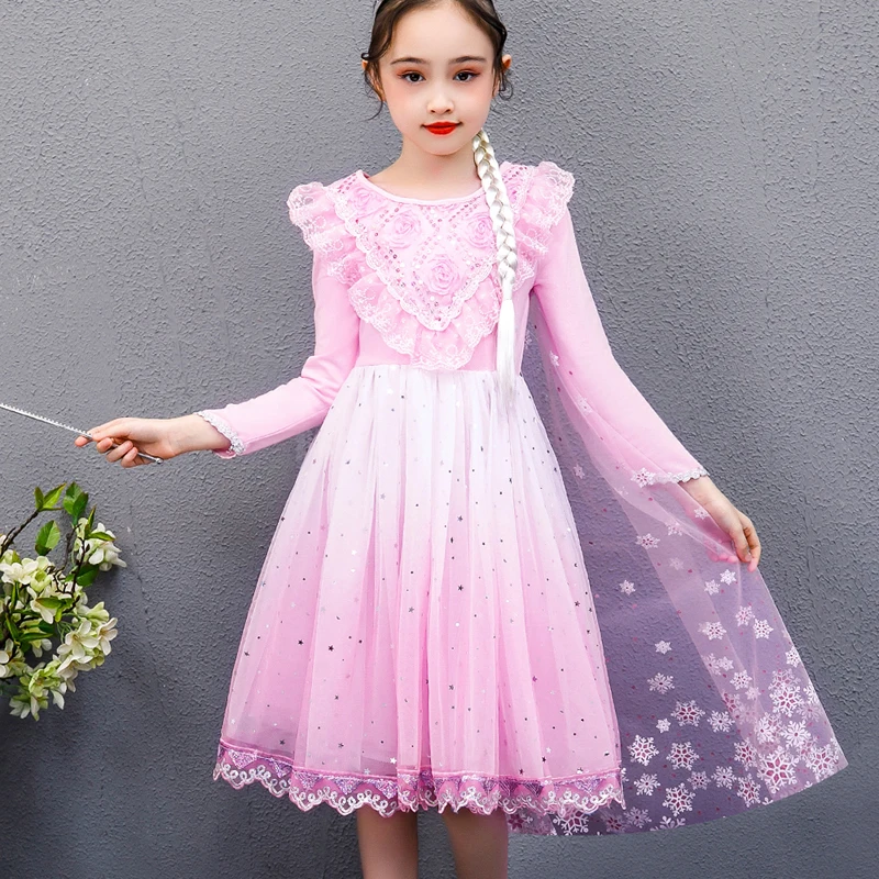 KidsGirls Princess Dress Children's Summer Long Sleeve Sequin Lace Cotton Dress For kids Halloween Costume Christmas Mesh Dress
KidsGirls Princess Dress Children's Summer Long Sleeve Sequin Lace Cotton Dress For kids Halloween Costume Christmas Mesh Dress