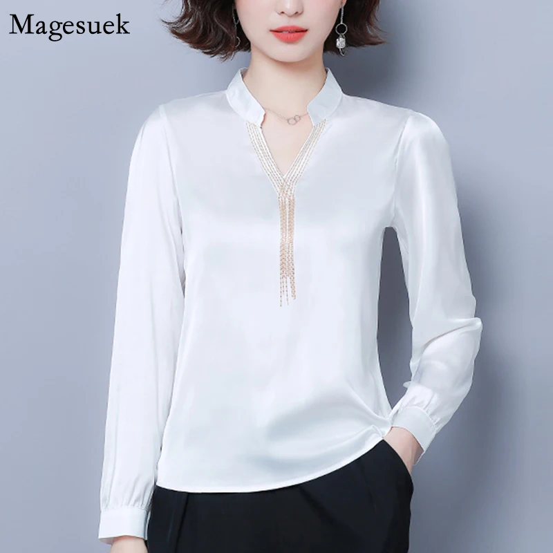 Blusas 2021 Новый размера плюс футболка Женская Повседневная цепь с длинным рукавом элегантное платье для женщин с v-образным вырезом Блузки Жен...
Blusas 2021 Новый размера плюс футболка Женская Повседневная цепь с длинным рукавом элегантное платье для женщин с v-образным вырезом Блузки Жен...