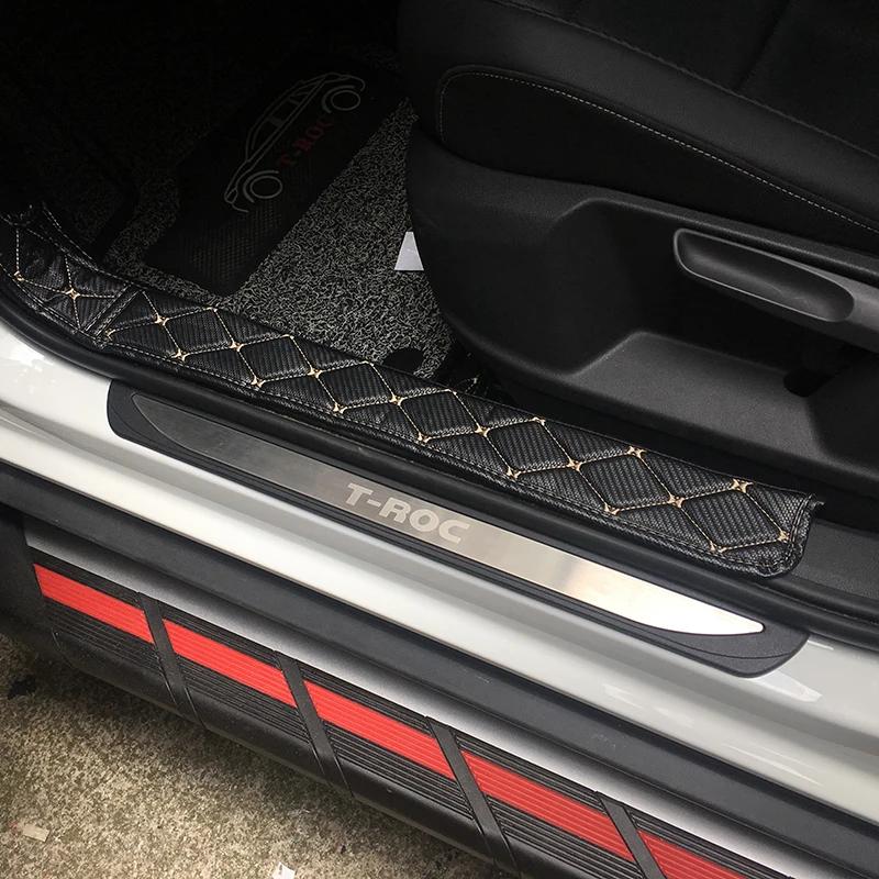For T-ROC T ROC TROC 2017 2018 Stainless steel Scuff Plate Door Sill Guard Pedal Cover Trim Car Styling Accessories 4pcs 
For T-ROC T ROC TROC 2017 2018 Stainless steel Scuff Plate Door Sill Guard Pedal Cover Trim Car Styling Accessories 4pcs