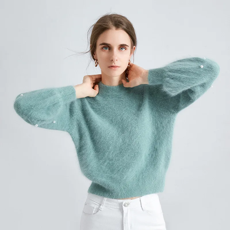 2019 High Quality French Chic Mohair Wool Blend Knitted Sweater O Neck Raglan Sleeve Long-sleeved O-Neck Puff Sleeve
2019 High Quality French Chic Mohair Wool Blend Knitted Sweater O Neck Raglan Sleeve Long-sleeved O-Neck Puff Sleeve
