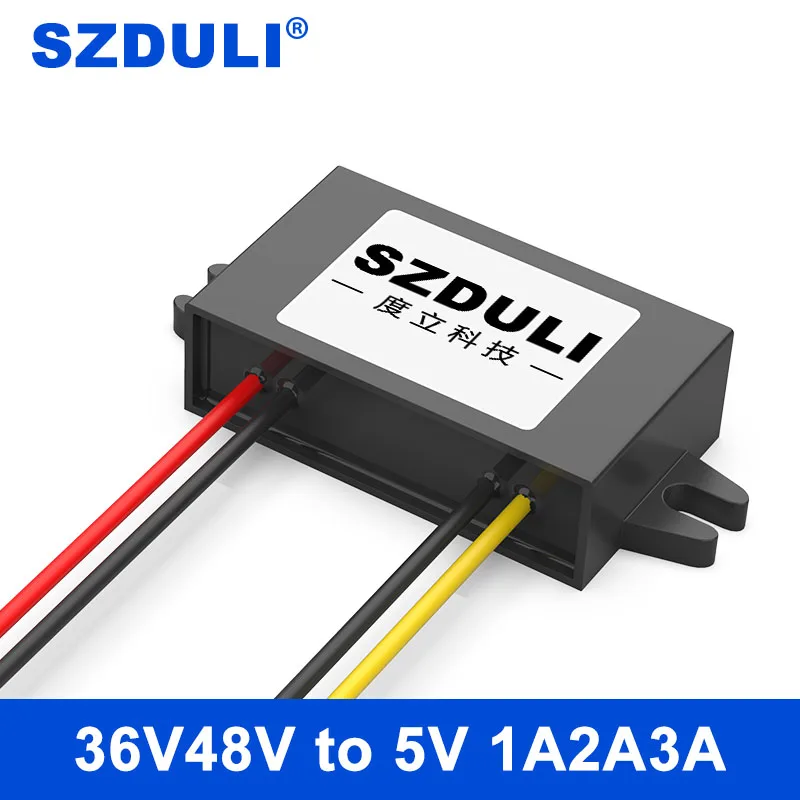 36V 48V to 5V 1A 2A 3A DC step-down power converter 10~60V to 5V step-down module transformer
36V 48V to 5V 1A 2A 3A DC step-down power converter 10~60V to 5V step-down module transformer