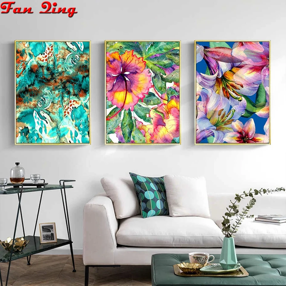 3pcs 3D DIY Diamond Embroidery,Cross Stitch,Painting "Abstract Flower",Full Square Round Diamond Painting,Home Decoration
3pcs 3D DIY Diamond Embroidery,Cross Stitch,Painting "Abstract Flower",Full Square Round Diamond Painting,Home Decoration