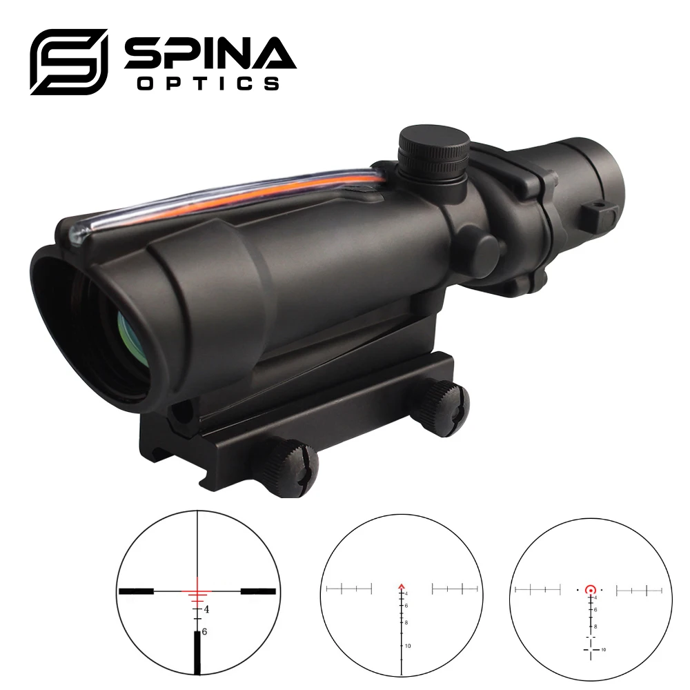 Spina Optics ACOG 3.5x35 Tactical Riflescope Red Green Fiber Optics Sight Hunting scope for cal .223 .308 Rifle 
Spina Optics ACOG 3.5x35 Tactical Riflescope Red Green Fiber Optics Sight Hunting scope for cal .223 .308 Rifle