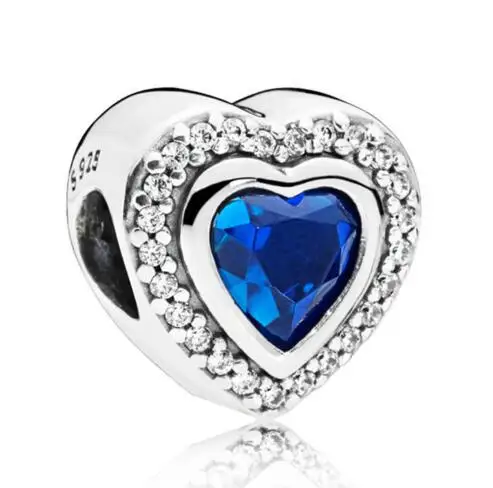 Genuine 925 Sterling Silver Charm Sparkling Two Gorgeous Love Heart With Blue Crystal Bead Fit Pan Bracelet Diy Jewelry
Genuine 925 Sterling Silver Charm Sparkling Two Gorgeous Love Heart With Blue Crystal Bead Fit Pan Bracelet Diy Jewelry