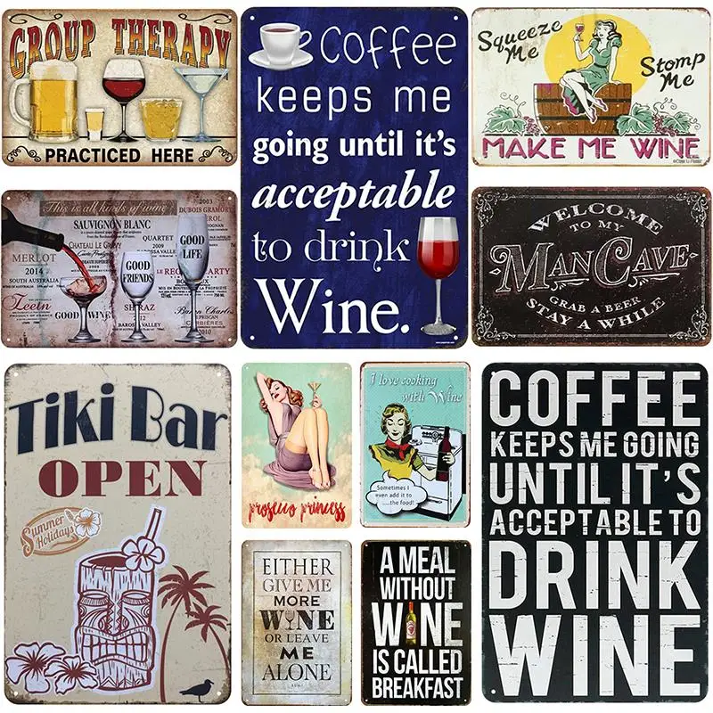 Wine Tiki Plaque Metal Tin Sign Pin Up Shabby Decor Wall Decor for Bar Pub Club Man Cave Tin Plates Poster Pub Metal Plate
Wine Tiki Plaque Metal Tin Sign Pin Up Shabby Decor Wall Decor for Bar Pub Club Man Cave Tin Plates Poster Pub Metal Plate